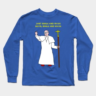 Pope smile and wave Long Sleeve T-Shirt